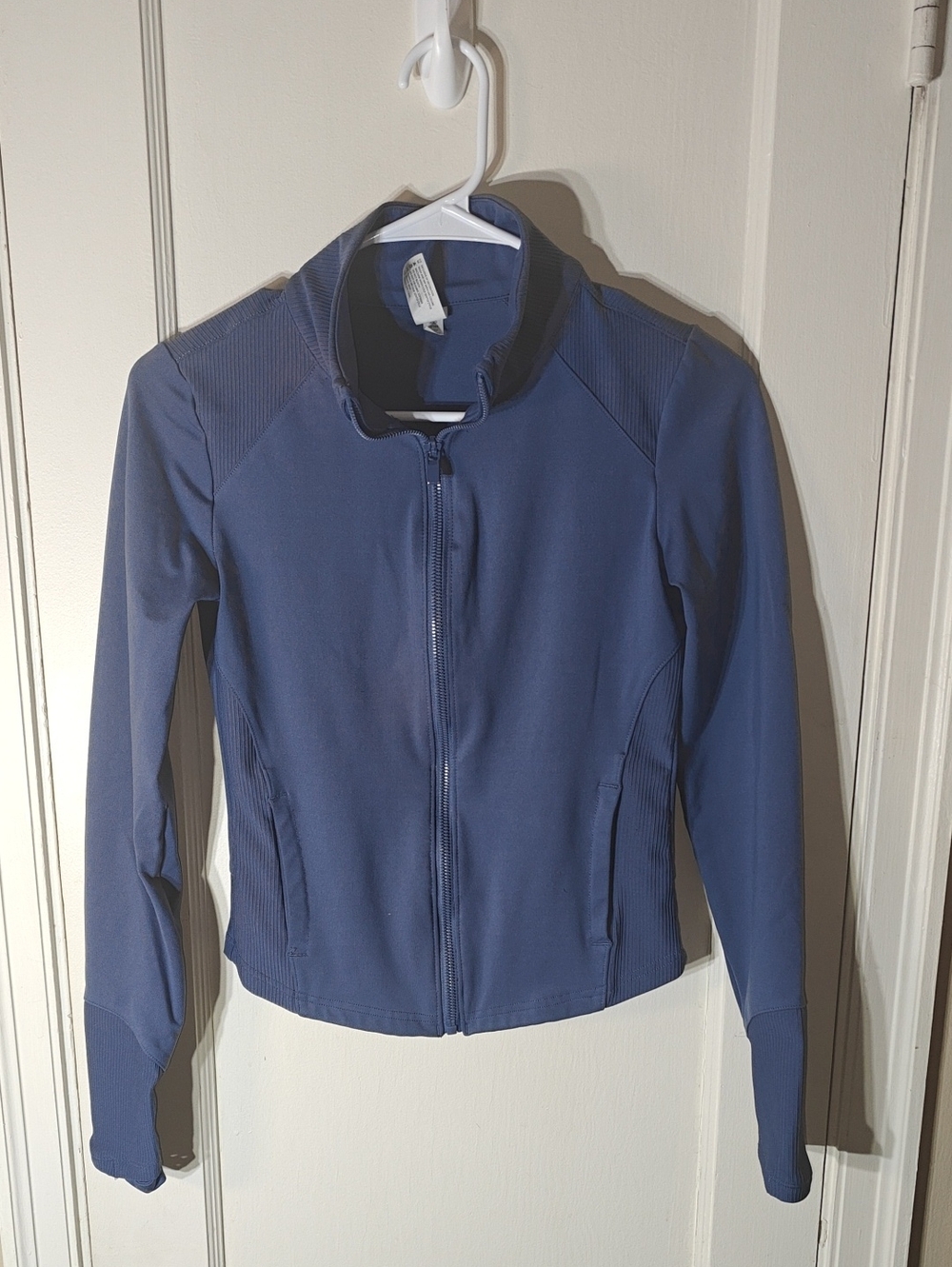 Yogalicious Blue Full-Zip Athletic Jacket